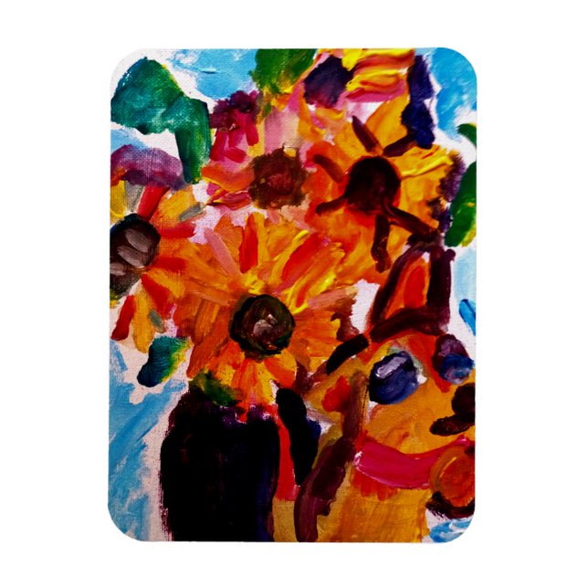 Íman Sunflowers and chihuahua  (Vertical)