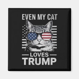 Íman Sungles Usa Flag Até Meu Gato Adora Trump