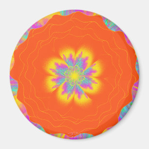 Íman Sunrise Poppy por Flor de Potência