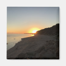 Sunrise sobre o som de Long Island