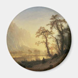 Íman Sunrise, Vale do Yosemite, por Albert Bierstadt
