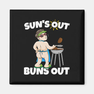 Íman Suns Out Buns Out Churrasco Carne de Porco Desfiad