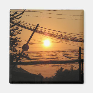 Íman Sunset com fio ... Krung Thep, Tailândia