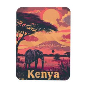 Íman Sunset de Elefante do Quênia