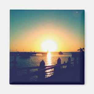 Íman Sunset de inverno em Key West Magnets