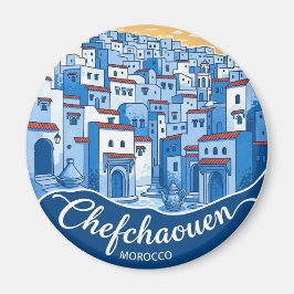 Íman Sunset em Chefchaouen Marrocos Viagem
