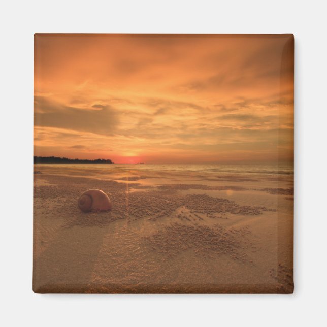 Íman Sunset Em Uma Praia Tailandesa (Frente)