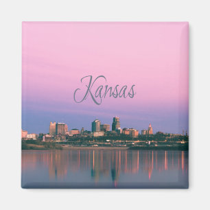 Íman Sunset Linha do Céu da Cidade do Kansas