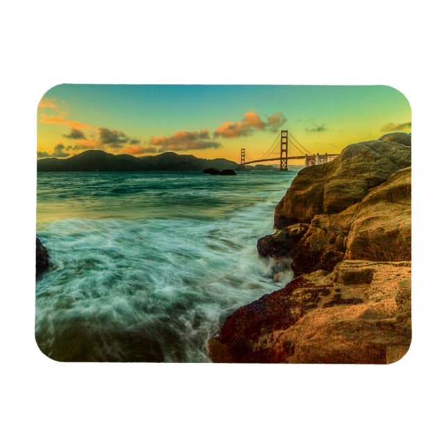 Íman Sunset na praia Baker (Horizontal)