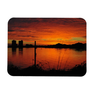 Íman Sunset na praia de Pensacola