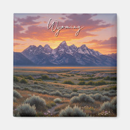 Íman Sunset na Viagem de Wyoming