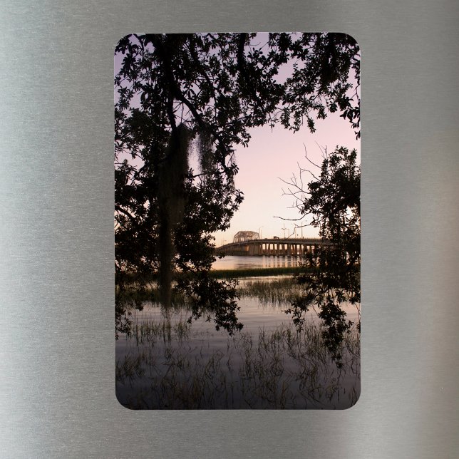 Íman Sunset na Woods Memorial Bridge Beaufort SC (Criador carregado)