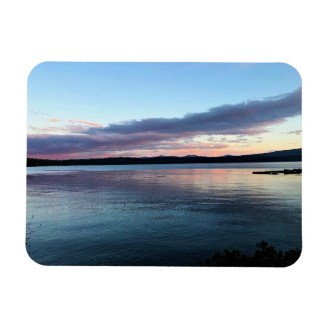 Íman Sunset no lago Crescent, OR (Horizontal)