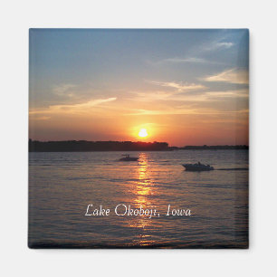 Íman Sunset no Lago Okoboji, Iowa