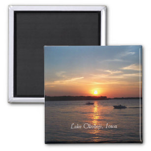 Íman Sunset no Lago Okoboji, Iowa
