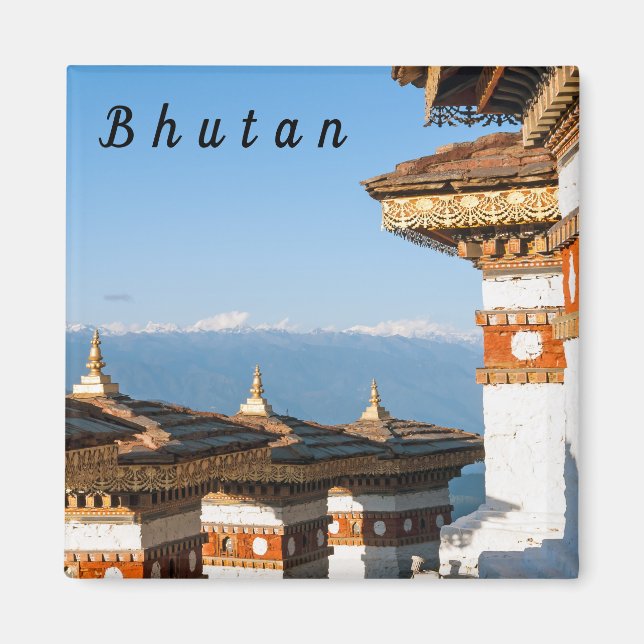 Íman Sunset on Dochula Pass - Butão, Himalaya (Frente)