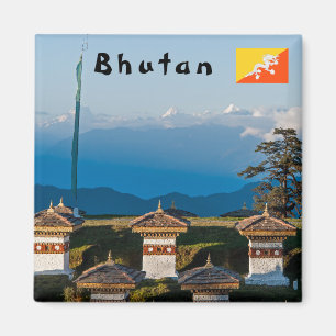 Íman Sunset on Dochula Pass com Himalaia - Butão