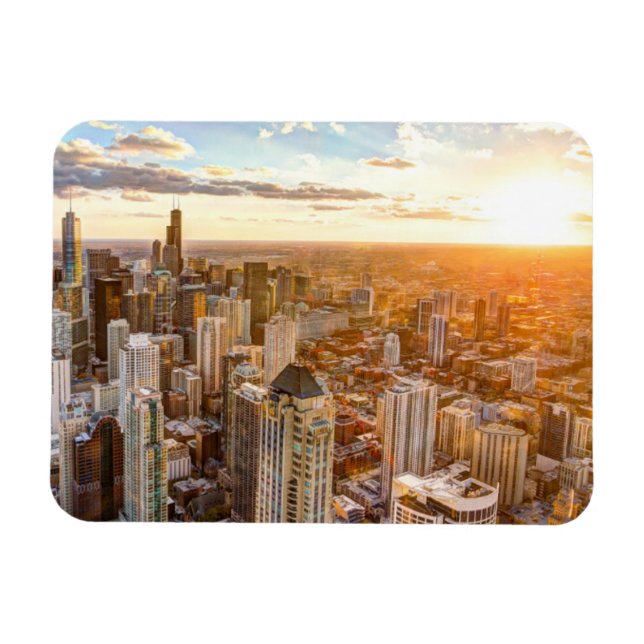 Íman Sunset Over Chicago (Horizontal)