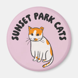 Íman Sunset Park Cats | Magnet | Charming Rescue Cat 