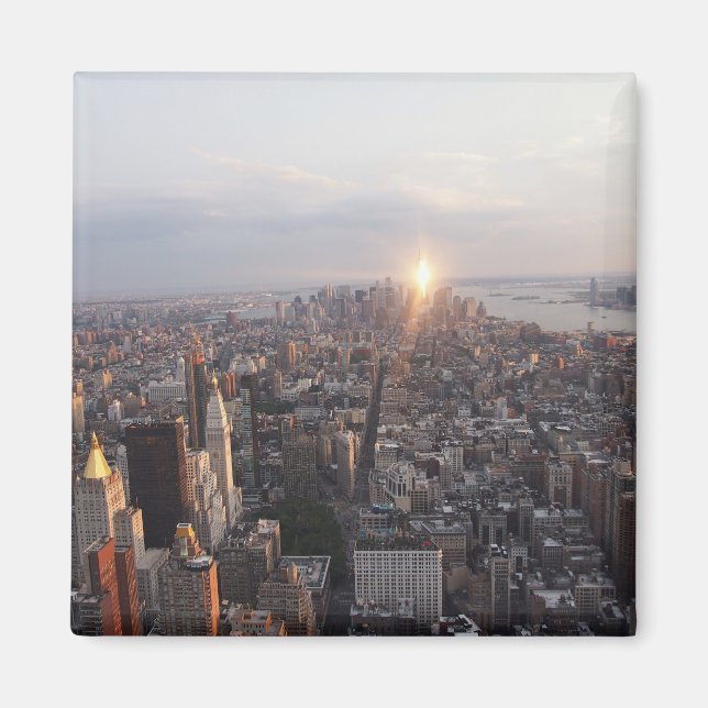 Íman Sunset sobre Manhattan (Frente)