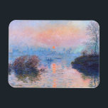 Íman Sunset sobre o Seine Claude Monet<br><div class="desc">Sunset no Sena. Claude Monet. 1874. Reprodução de famosas imagens de arte no dominio público.</div>
