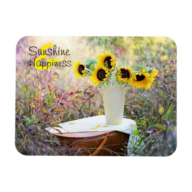 Íman Sunshine e Felicidade Girassóis (Horizontal)
