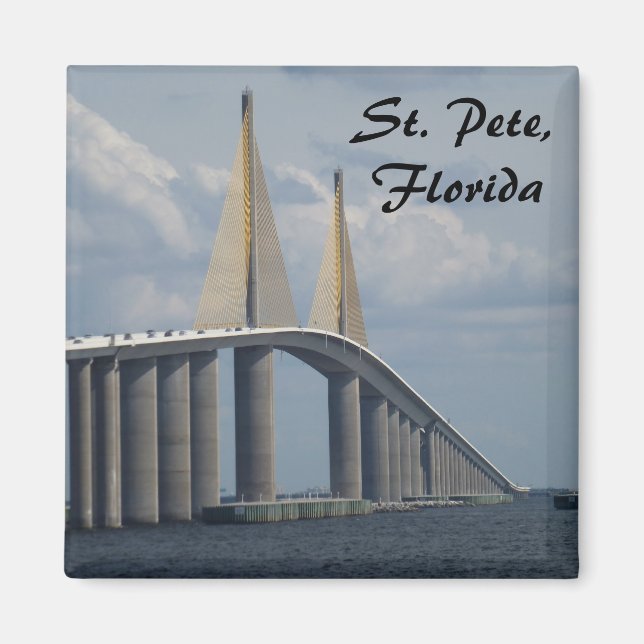 Íman Sunshine Skyway Bridge Florida Magnet (Frente)