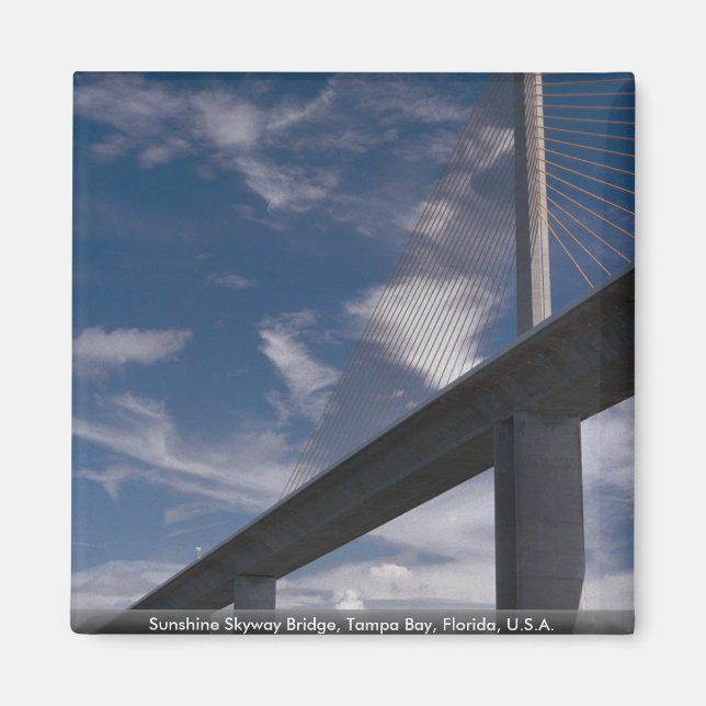 Íman Sunshine Skyway Bridge, Tampa Bay, Flórida, E.U.A. (Frente)