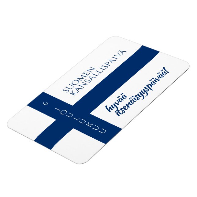 Íman Suomen Kansallispäivä Bandeira do Dia Nacional da  (Left Side)