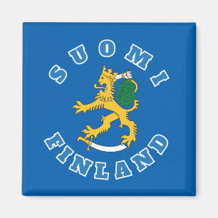 Íman Suomileijona - Suomi-Finlândia - jääkaappimagneett