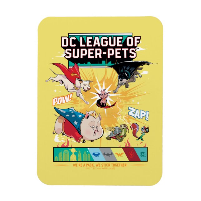 Íman Super-animais: Somos um Pacote, Ficamos juntos! (Vertical)