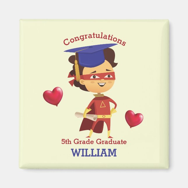 Íman Super Boy Parabéns 5 (Frente)