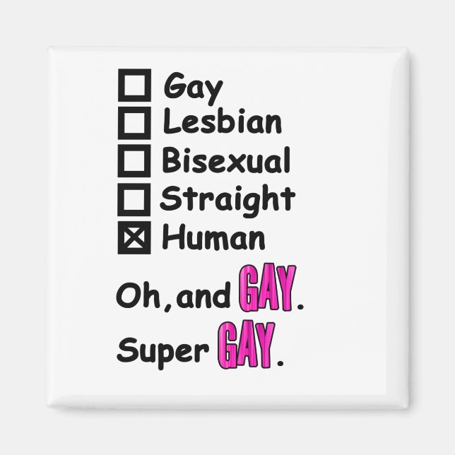 Íman Super Gay (Frente)