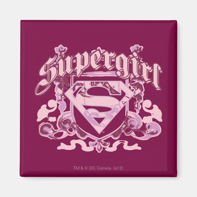 Íman Super Girl Crest Design (Frente)