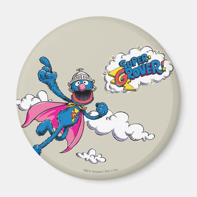 Íman Super Grover Vintage (Frente)