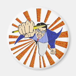 Íman Super-herói com Lápis