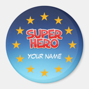 Íman Super-herói personalizável