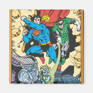 Íman Super-homem e Lanterna Verde Lutam Contra o Brain