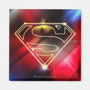 Íman Super-Homem Estilizado Logotipo de destaque amare