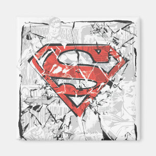 Íman Super-Homem Estilizado Logotipo em banda desenhad