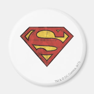 Íman Super-Homem Logotipo Grunge