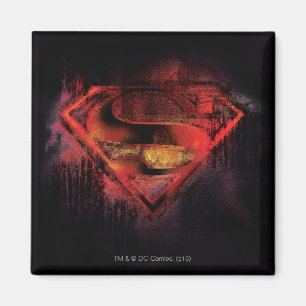Íman Super-Homem  Logotipo pintado