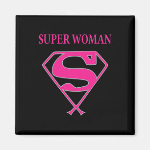 Íman Super Mulher (Consciência do Cancer da Mama)