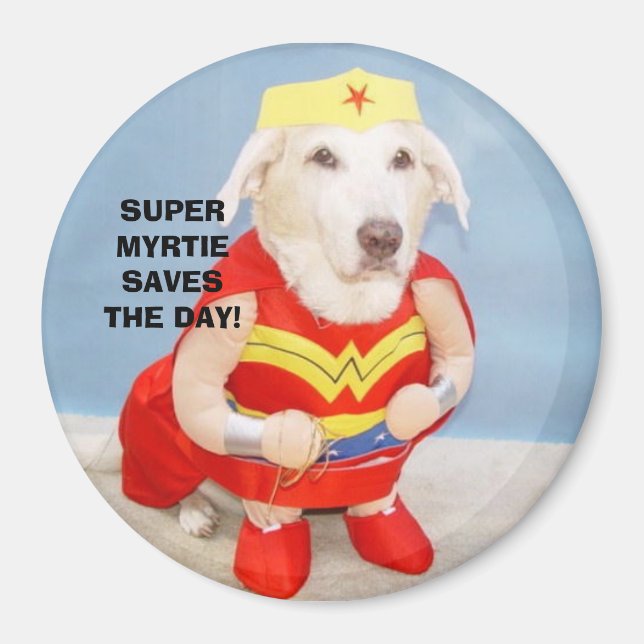 ÍMAN SUPER MYRTIE SALVA O DIA! (Frente)