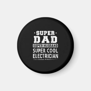 Íman Super Pai Super Marido Super Elétrico Mens
