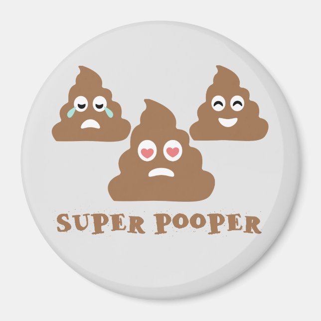 Íman Super Pooper Emoji (Frente)