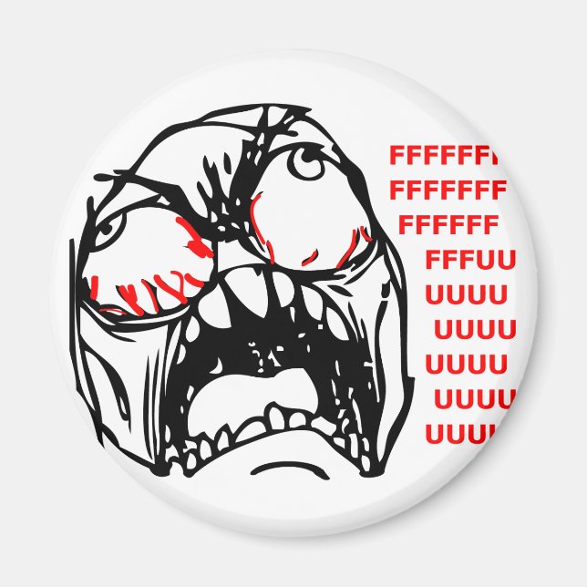 Íman super raiva cara meme rofl (Frente)