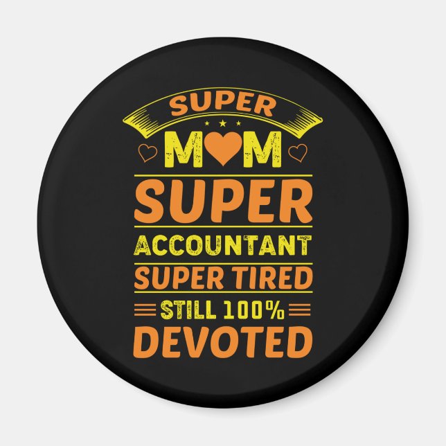 Íman Super Responsável Da Super Mãe (Frente)