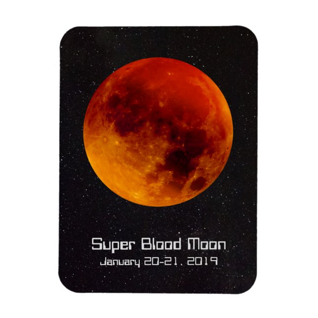 Íman Super Sangue Moon Eclipse 2019 (Vertical)