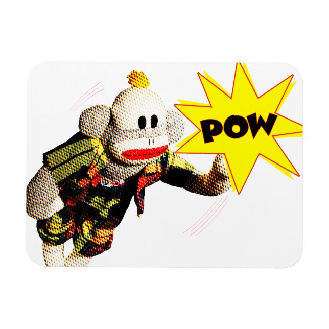 Íman Super SockMonkey Hero (Horizontal)